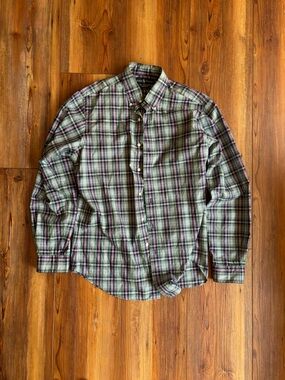 Polo Ralph Lauren Men's Green Plaid Button-Down Shirt